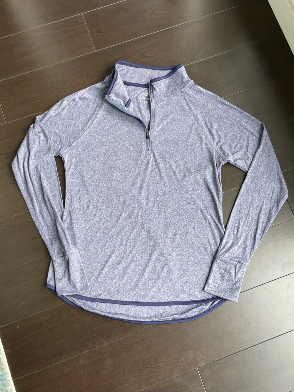 NEW Light Blue Grey Quarter-Zip Active Top